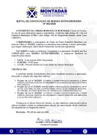 Câmara de Montadas convoca Sessão Extraordinária para apreciação de projetos do Executivo