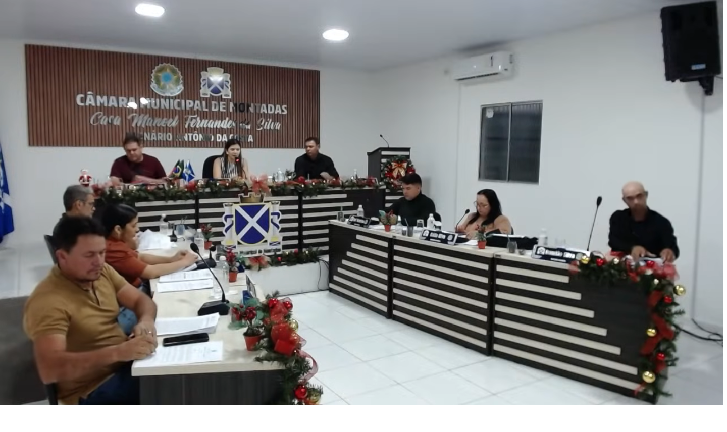Câmara de Montadas realiza 26ª Sessão Ordinária com aprovação de requerimento e matérias orçamentárias