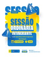 Câmara realiza Sessão Ordinária Itinerante no Sítio Cobiçado nesta segunda-feira (27)