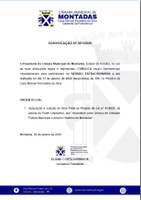 PRESIDENTE DA CÂMARA CONVOCA SESSÃO EXTRAORDINÁRIA PARA O DIA 13 DE JANEIRO